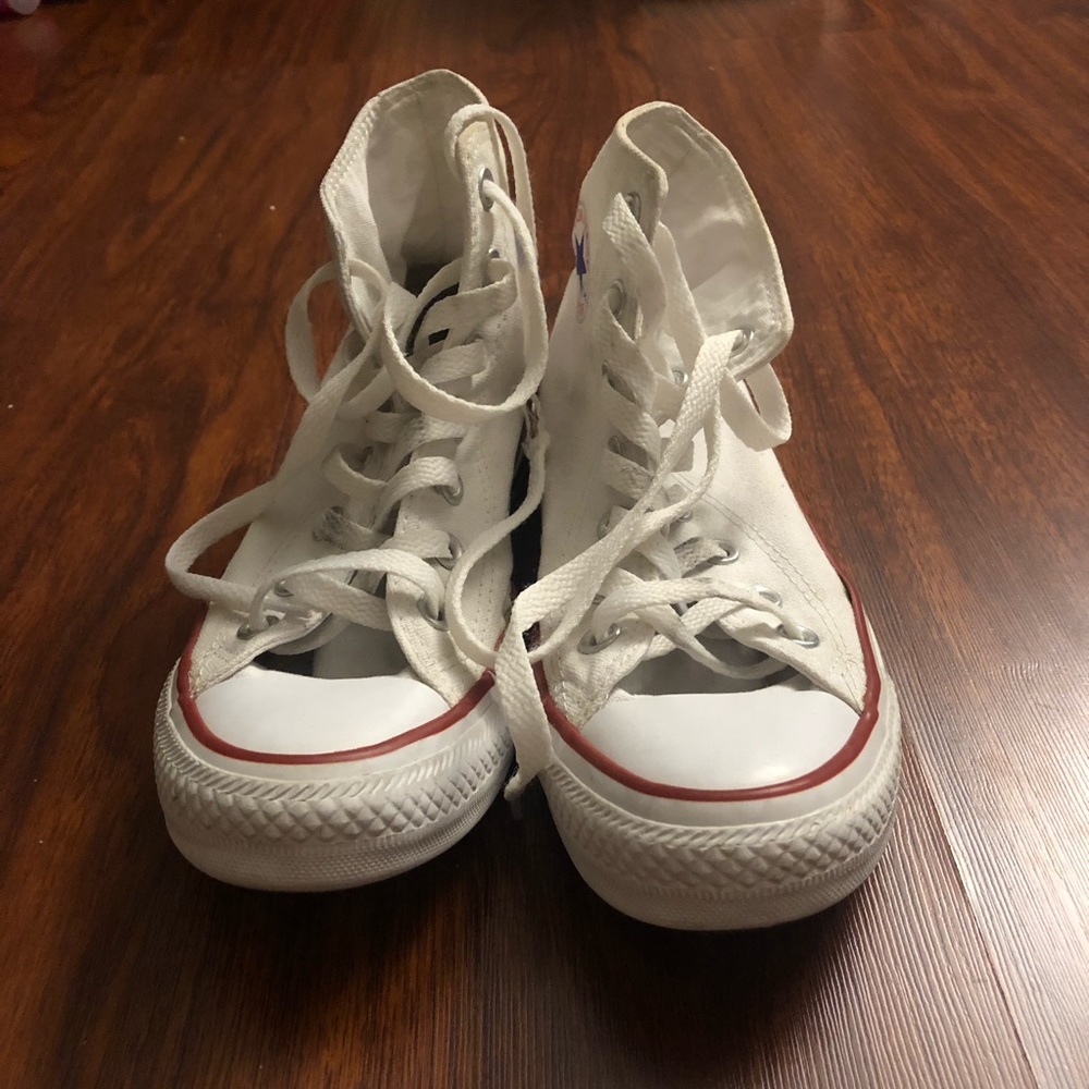 White Hightop Converse
